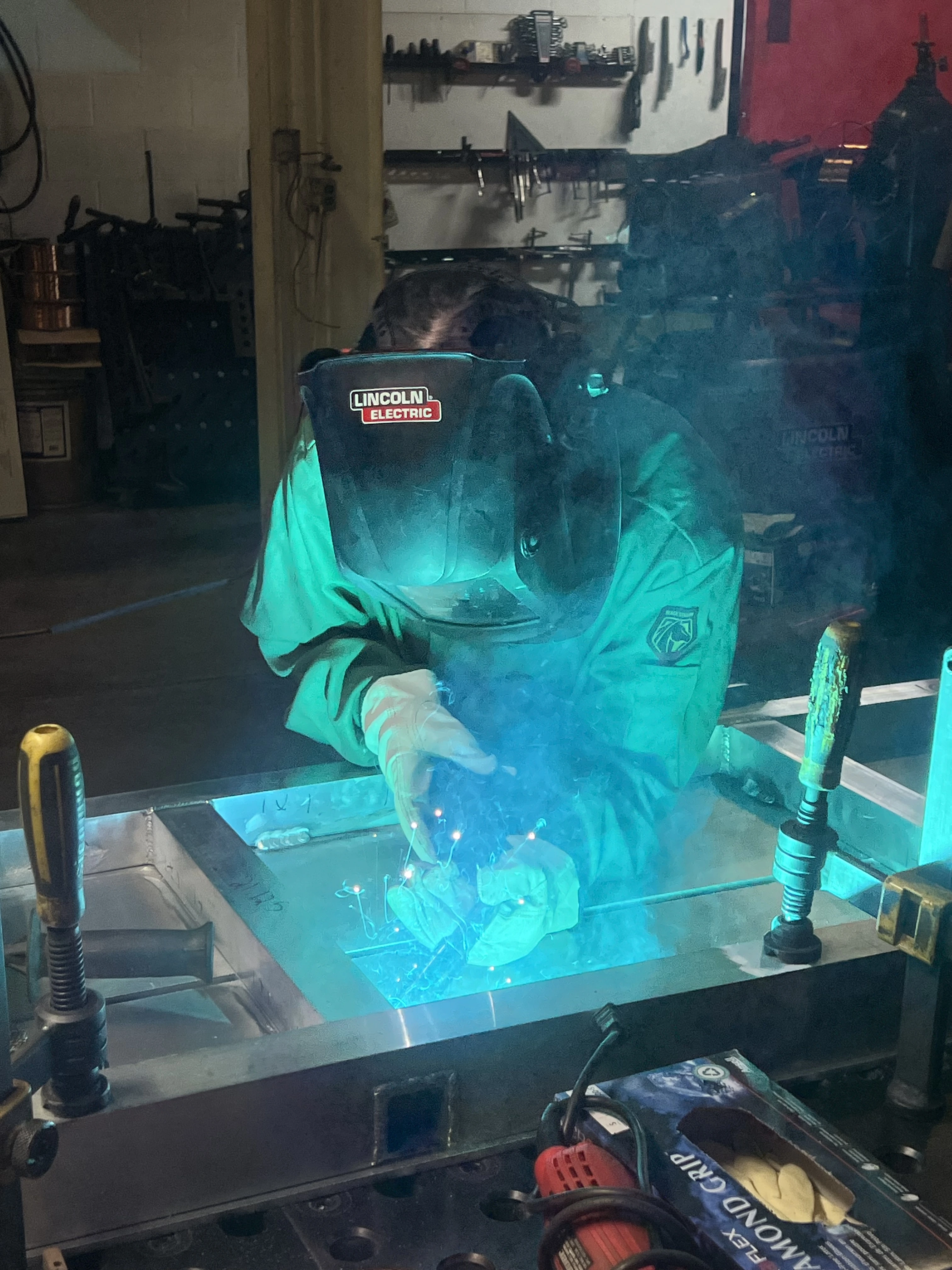 Welding equipment at Jack & Sons
